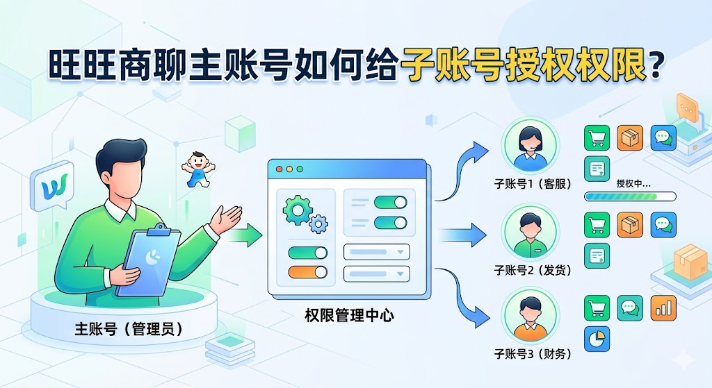 旺旺商聊子账号权限设置