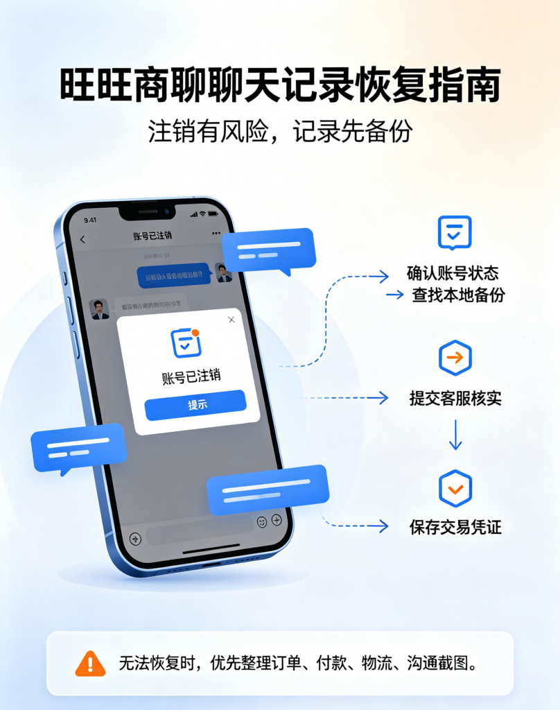 旺旺商聊历史记录恢复