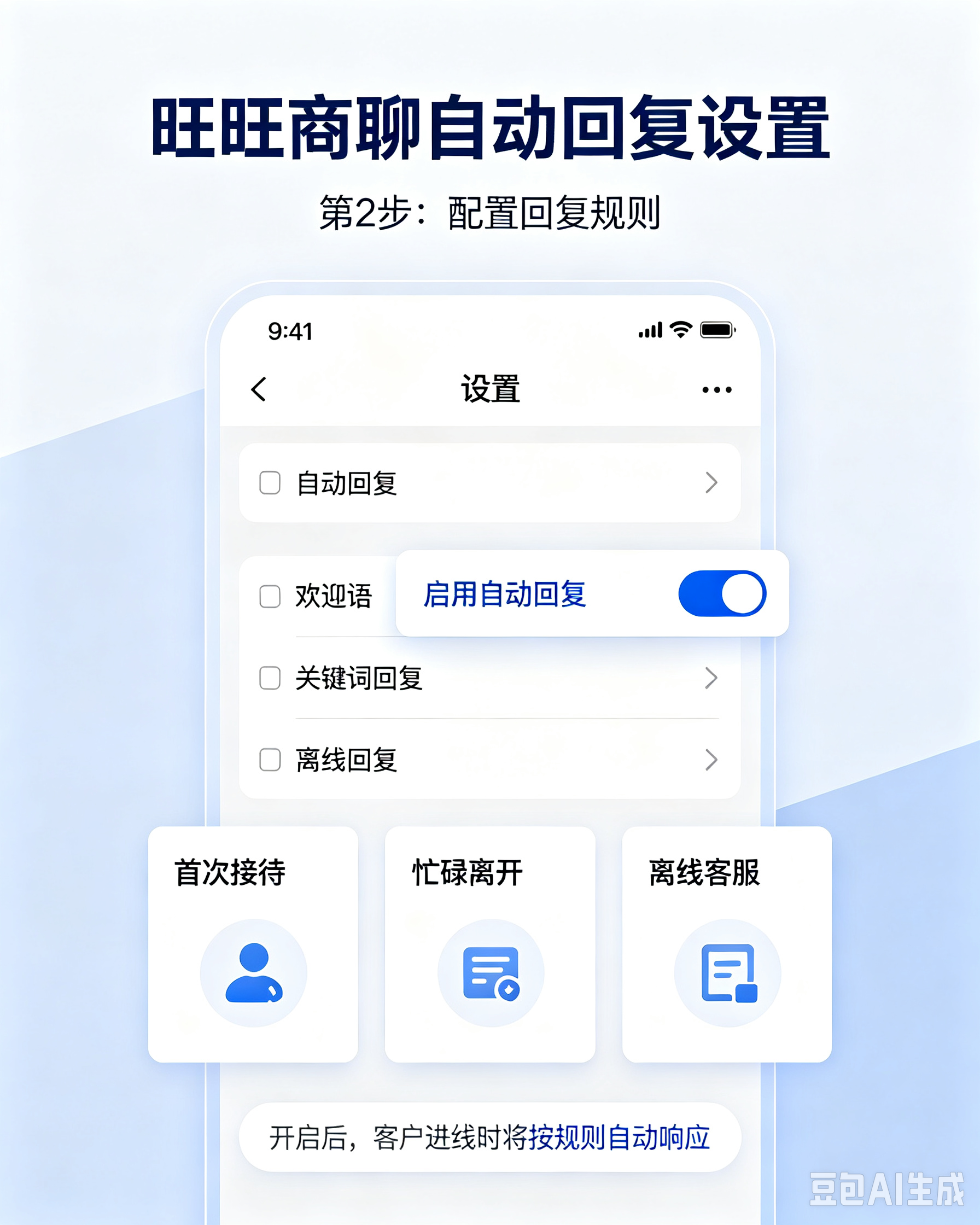 旺旺商聊自动回复