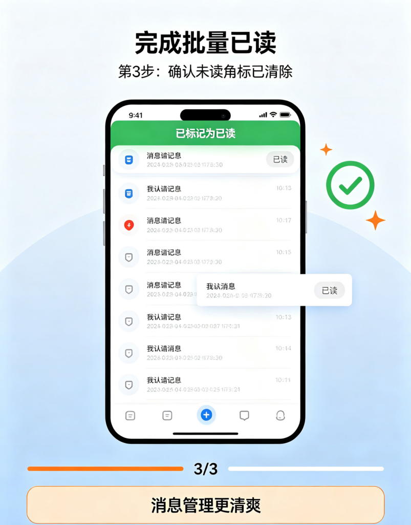 旺旺商聊批量标记已读